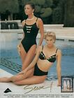 LYCRA Bikini Strój kąpielowy Magazyn Nadruk Reklama Seksowne stroje kąpielowe Biustonosz Lato VTG 1pg 1995