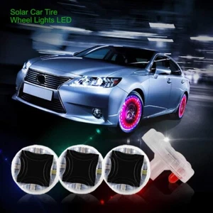 4PCS AkiHalo Solar Car Tire Wheel Lights LED Car Wheel Tire Air Valve Cap Lights - Bild 1 von 10