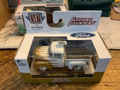 M2 Machines R22 Ground Pounders 1956 Ford F100 Truck 2021 1/64 - Image 1 of 4