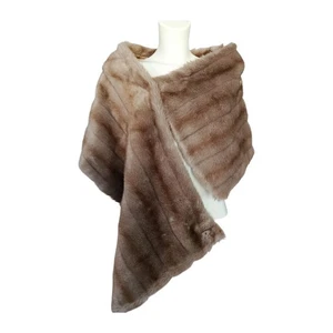 Emporio Armani FW 1989 Runway Archive Faux Mink Fur Stole Big Scarf - Documented - Foto 1 di 14