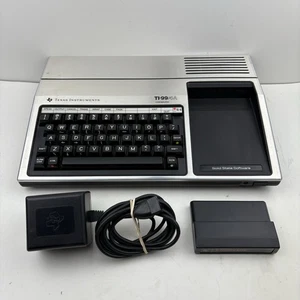 Texas Instruments TI-99/4A Home Computer With Power Cable And Command Module - Picture 1 of 12