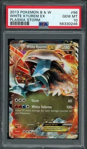 2013 Pokemon Plasma Storm White Kyurem EX #96 PSA 10 GEM MINT - Picture 1 of 2