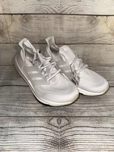 NEW Mens Size 10 Adidas Ultraboost Light Triple White Running Shoes GY9350 - Picture 1 of 5