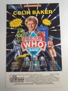 Doctor Who Ultimate Adventure - Leeds Programme Colin Baker Flyer - Foto 1 di 2