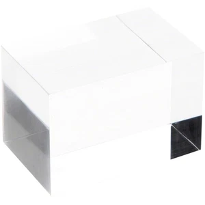 Plymor Clear Polished Acrylic Rectangular Display Block, 2" H x 2" W x 3" D - Picture 1 of 1