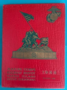 Anuario 1968 Marine Corps Recruit Depot Parris Island pelotón 2048 USMC - Imagen 1 de 2