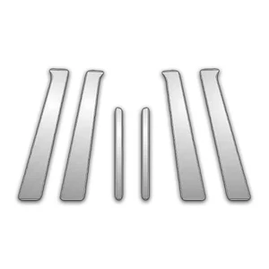6Pc Chrome Pillar Post Trim For 05-12 Nissan Pathfinder - Picture 1 of 2