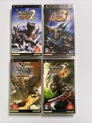 Monster Hunter Portable 1, 2, 2G & 3 SONY PSP Portable JAPAN Game Complete - Image 1 of 4