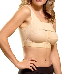MARENA Recovery Compression Bra w/ Stabilizer Band – Beige, Post Surgery - Picture 1 of 2
