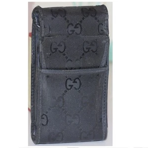 Used Black GUCCI GG Imprime Cigarette Case Without Box - Picture 1 of 3