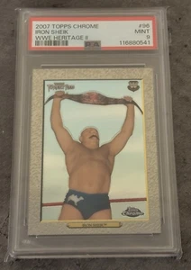 Tarjeta de lucha libre Topps Chrome Heritage WWE 2007 #96 | Iron Sheik | PSA 9 | Como nueva - Imagen 1 de 2