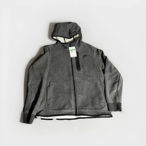 Nike Tech Hoodie Fleece Size XL Jacket Winterized Gray NWT Boys DQ4801-010 - Picture 1 of 6