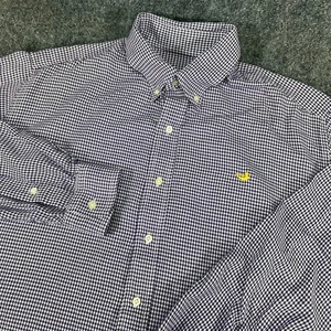 Southern Marsh Herren L Hahnentritt Button Down Hemd Lila Weiß Gold Duck Logo - Bild 1 von 12