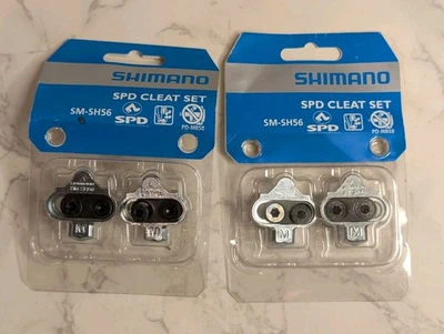  New 2 Sets Shimano SM-SH56 SPD Cleats Set fits PD-M536 M520 M515  Bike Pedals - Image 1 of 2