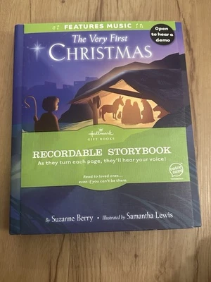 THE VERY FIRST CHRISTMAS RECIRDABLE STORYBOOK BY HALLMARK NEW - Image 1 of 3