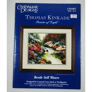 Candamar Designs Beside Still Waters Thomas Kinkade Cross Stitch Pattern - Picture 1 of 3