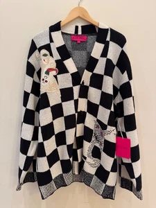 The Elder Statesman Nora Lite Creatures Cardigan Brand New Size XL MSRP $1,450 - Picture 1 of 8