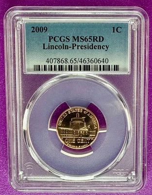 2009 1c Lincoln Presidency Cent  PCGS MS65RD (640) - Image 1 of 2