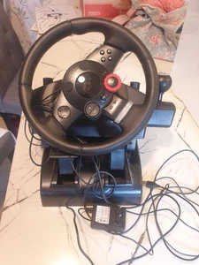 Logitech Driving Force GT Wheel and Peddles, for PlayStation 3 and PC - UNTESTED - Picture 1 of 18
