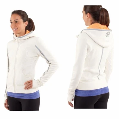 Lululemon Uba Hoodie *Reflective Polar Cream-Creamsicle Pop Sz 4 Special Edition - Image 1 of 4