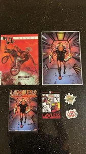 The 77 Comic Issue 7 and Lawless 2025 Programme, Postcard, Stickers, Poster - Bild 1 von 14