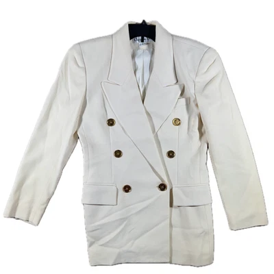 Vintage Christian Dior Ivory Jacket 100% Pure Wool Womens Suit Size 4 - Image 1 of 4