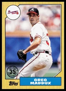 2022 Topps 1987 Baseball Greg Maddux Atlanta Braves #T87-20 - Picture 1 of 2