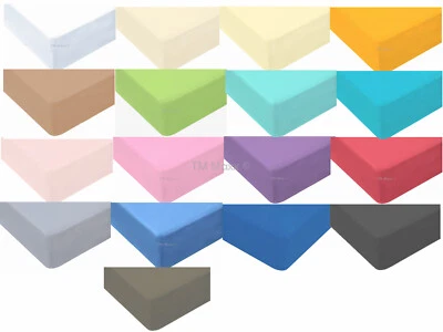 Ausverkauf!! Laken Spannbettlaken 100% Baumwolle Jersey diverse Größen u. Farben - Bild 1 von 4