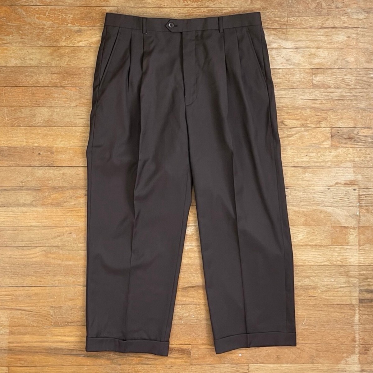 Business Pleated Vintage Pants for Men for sale | eBay