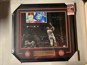 Matt Stairs Autograph Signed Phillies 16x20 Inscribed 08 WSC Photo Framed JSA - Picture 1 of 5