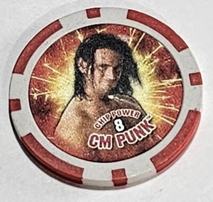 Topps WWE Chipz 2009 CM Punk Red Chipz - Picture 1 of 2