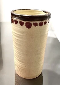 Otto Heino Rare Chinese Yellow Glaze Vessel With Burgundy Accents. - Picture 1 of 3