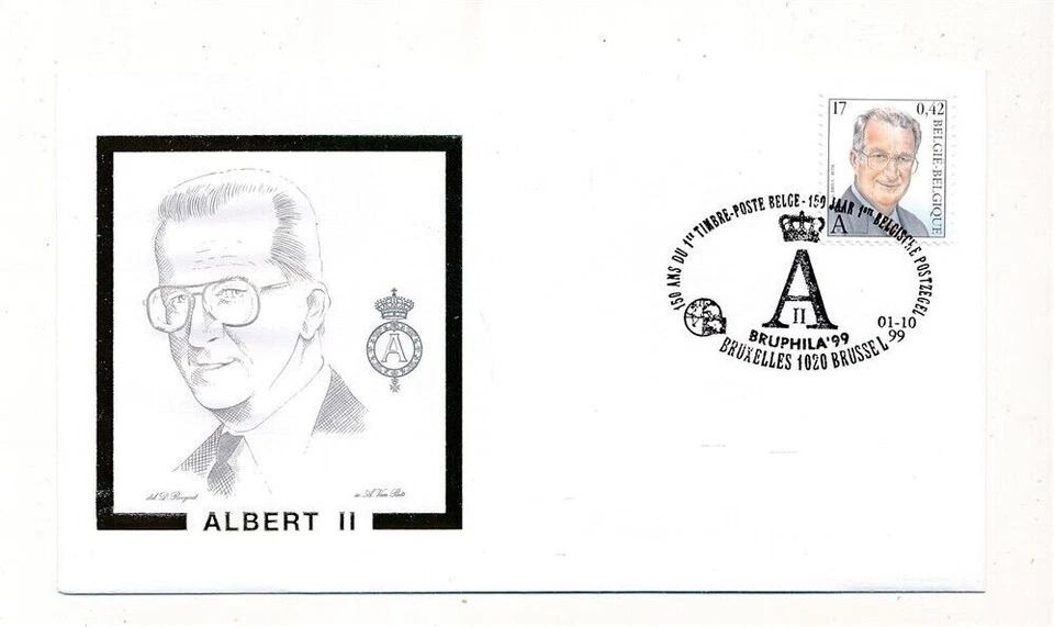 D409856 Belgium FDC King Albert II - Image 1 of 1