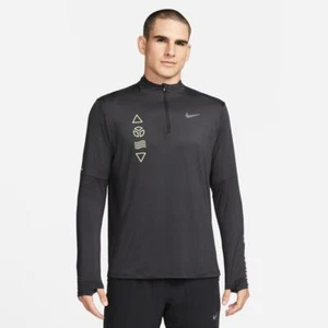 NEU NIKE 2022 CHICAGO MARATHON 1/2 ZIP DRIFIT RUNNING TOP SCHWARZ DX4492-045 SMALL - Bild 1 von 10
