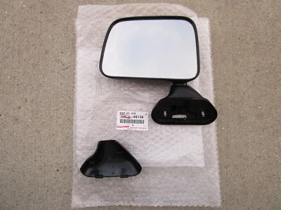 FITS: 89 - 95 TOYOTA PICKUP FRONT LEFT SIDE DOOR MIRROR BLACK OEM BRAND NEW - Image 1 of 4