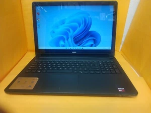 DELL INSPIRON 5555 AMD A8 7410 2.2GHz 6GB Ram 500GB HDD 15.6” TOUCHSCREEN WIN 11 - Afbeelding 1 van 12