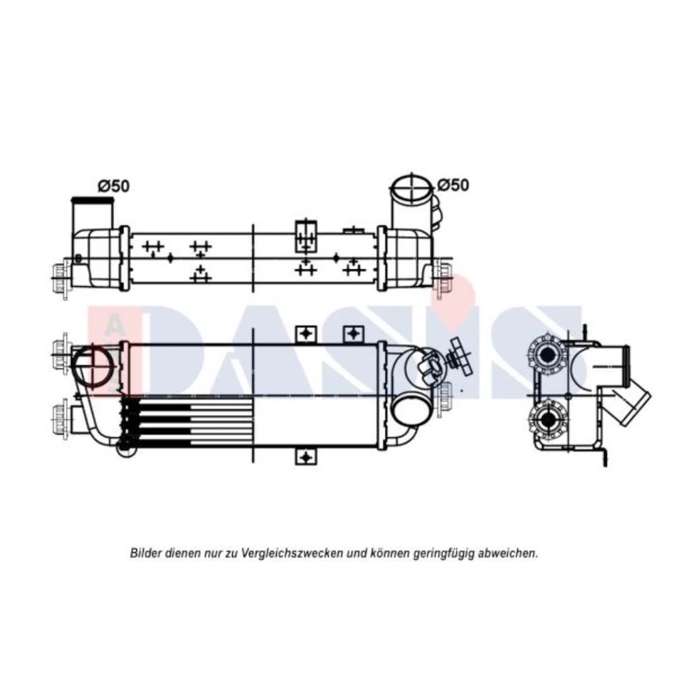 AKS DASIS Ladeluftkühler Aluminium für KIA Cee'D SW Hyundai i30 517012N - Bild 1 von 1