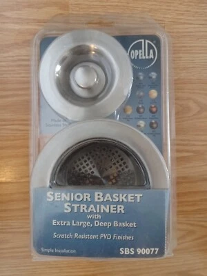 OPELLA SENIOR SINK BASKET STRAINER EXTRA DEEP SBS90077 DRAIN Foto 1 de 2