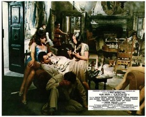 Catch-22 original lobby card Alan Arkin in brothel
