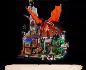 3745pcs Red Dragon Castle Mode MOC  Building Blocks Set Assembly Fast Delivery - Picture 1 of 9