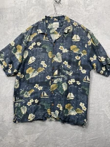 Tommy Bahama kurzärmliges Hawaiihemd für Herren 55 % Leinen, 45 % Seide geknöpft - Bild 1 von 6