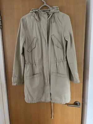 Abrigo parka algodón beige United Colours of Benetton talla M Foto 1 de 4