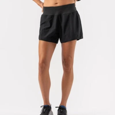 Pantalones Cortos de Correr Conejo, Western States Forrados, 5", Nuevos sin Etiquetas, Negros Talla XL Foto 1 de 4