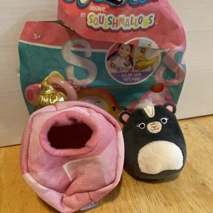 Squishville Squishmallows 2” Clip Skylar Skunk Perfume Bottle Costume Plush - Picture 1 of 9