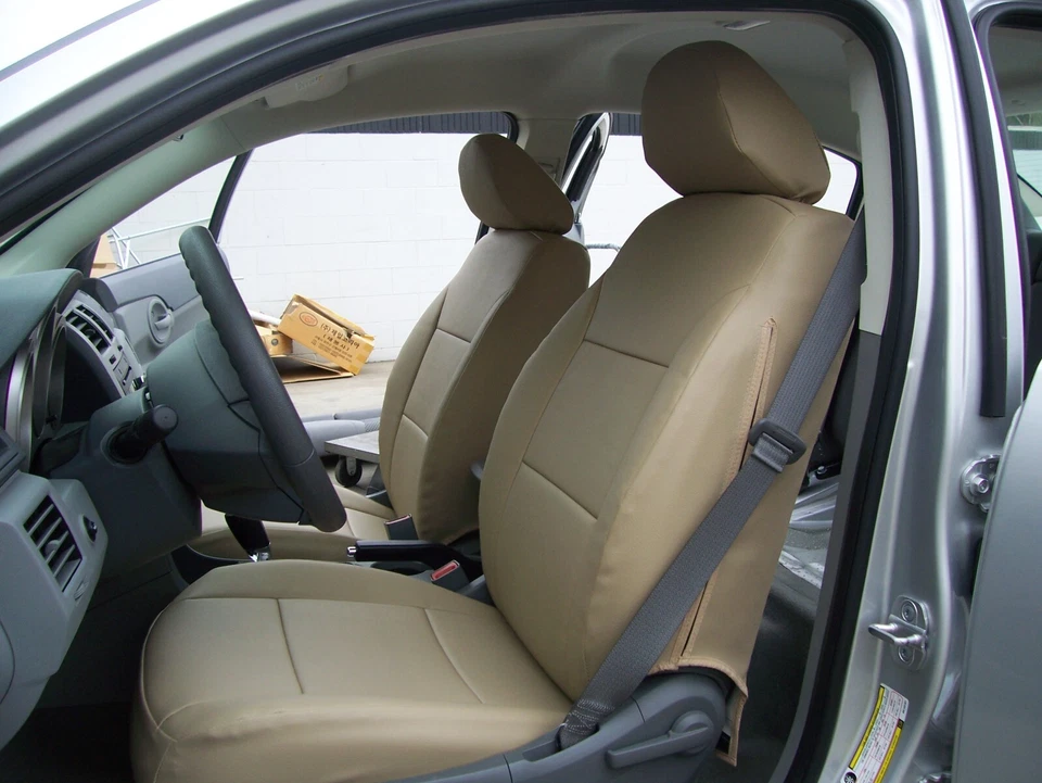 FOR SUZUKI SIDEKICK IGGEE S.LEATHER CUSTOM FIT 2 FRONT SEAT COVERS 13 COLORS - Image 1 of 4