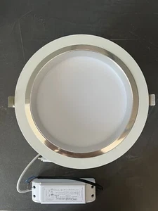 Lampada Plafoniera ad Incasso Pannello Led Rotondo Classe A 30W Faretti Diffusor - Foto 1 di 7