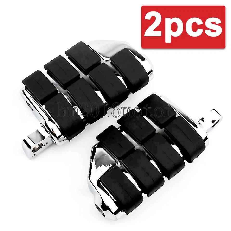 Pair Chrome Male Mount Footrests Foot Pegs For Harley Sportster XL 1200 883 — 第 1/4 张图片