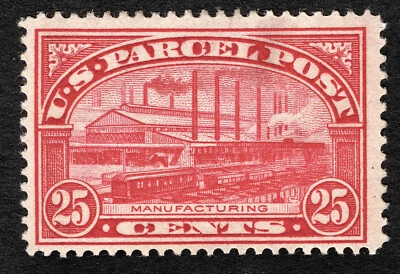 US 1913 25¢ Parcel Post Stamp #Q9 MH CV $52.50 - Image 1 of 2