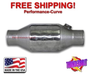 2" Thunderbolt Cat Converter High Flow T409 Stainless Steel Rear O2 Nut - Bild 1 von 5