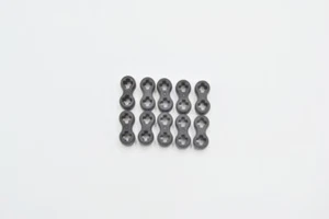 LEGO 10 x Verbinder Gummi schwarz Black Technic Axle Connector Double 45590 - Bild 1 von 2